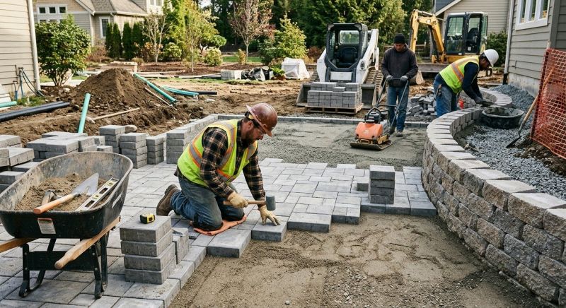 Sidewalk Pavers Installation in Fairfield County, CT